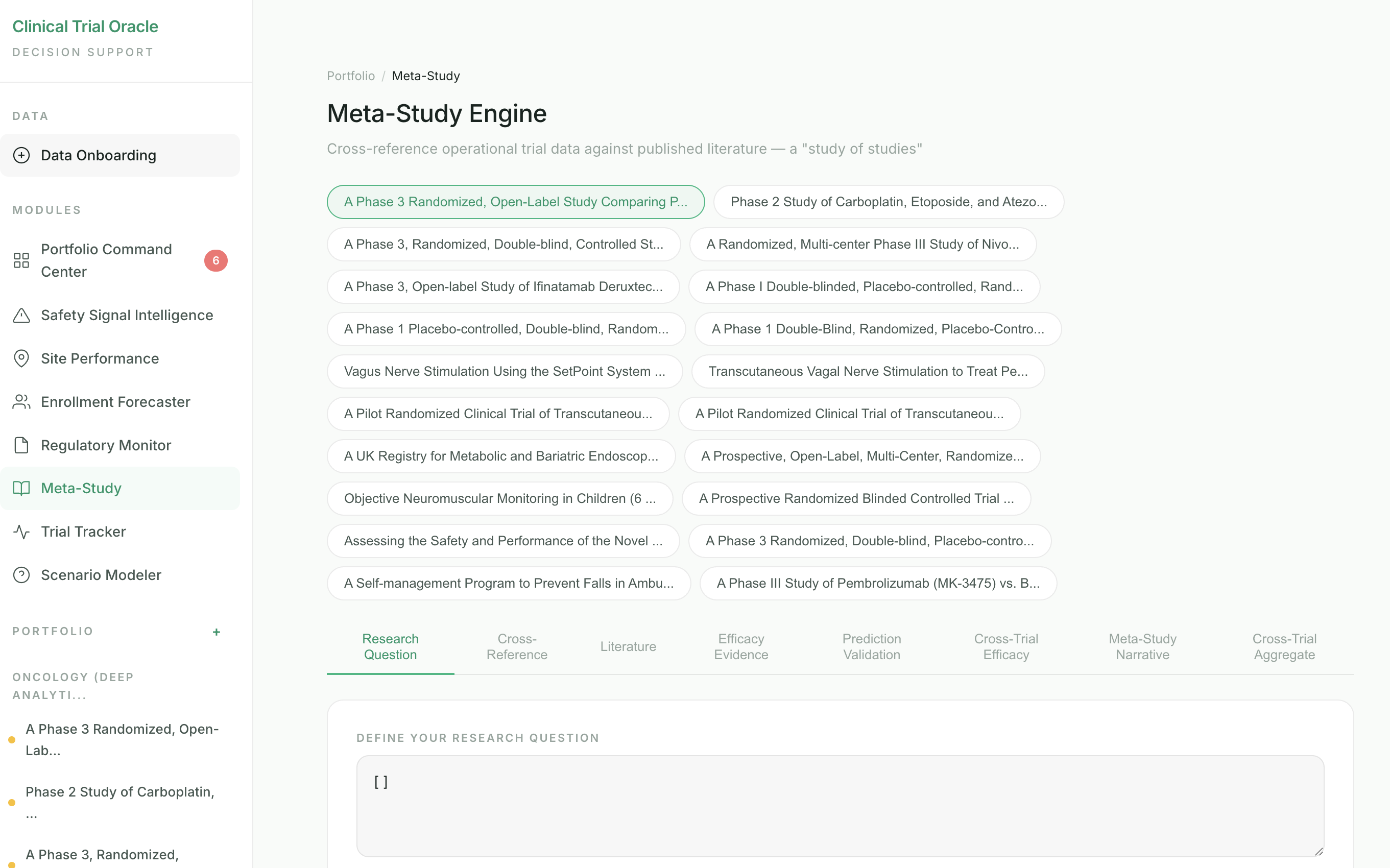 Meta-Study Engine