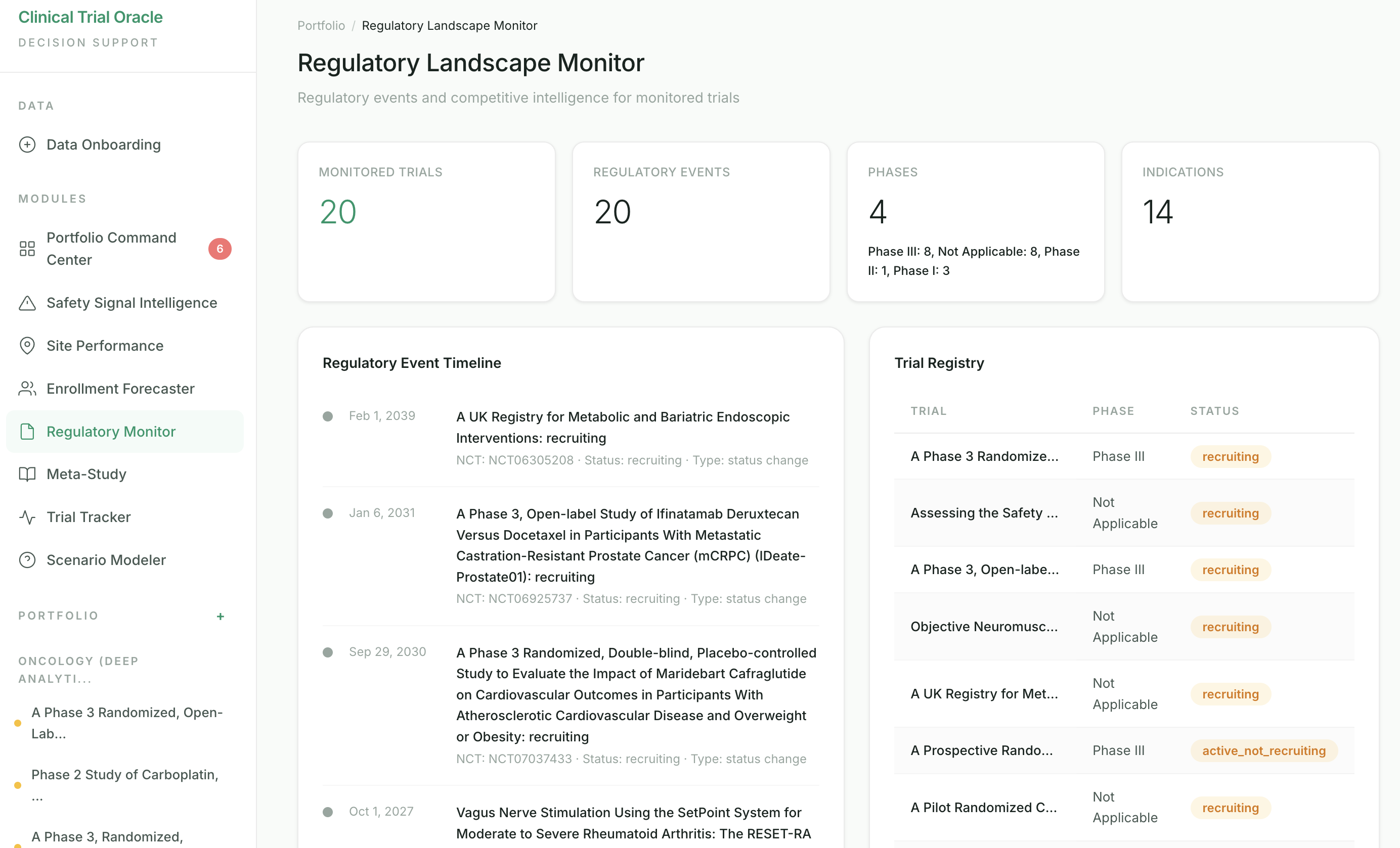 Regulatory Landscape Monitor